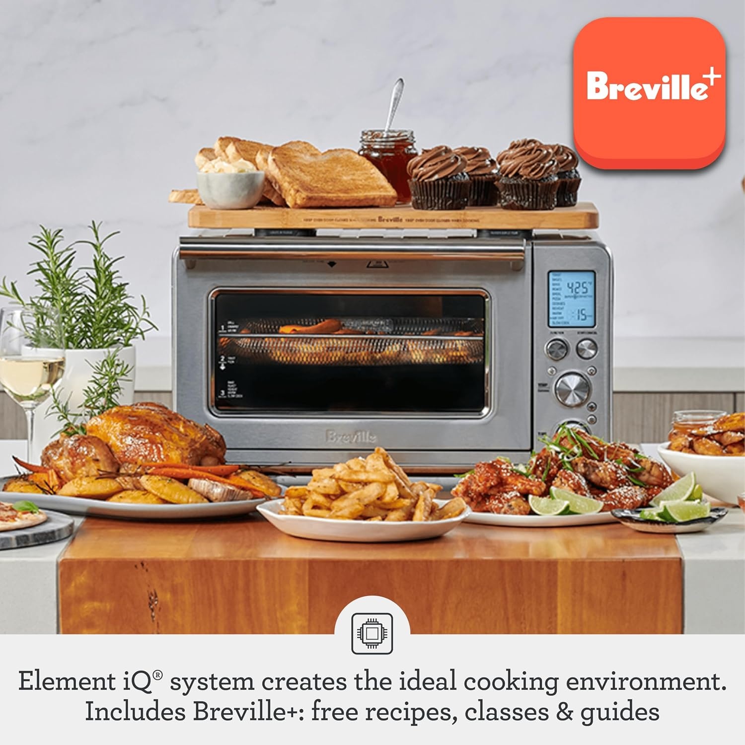image:imageBreville BOV860BTR Smart Oven Air Fryer and Convection Oven Black TruffleDamson Blue