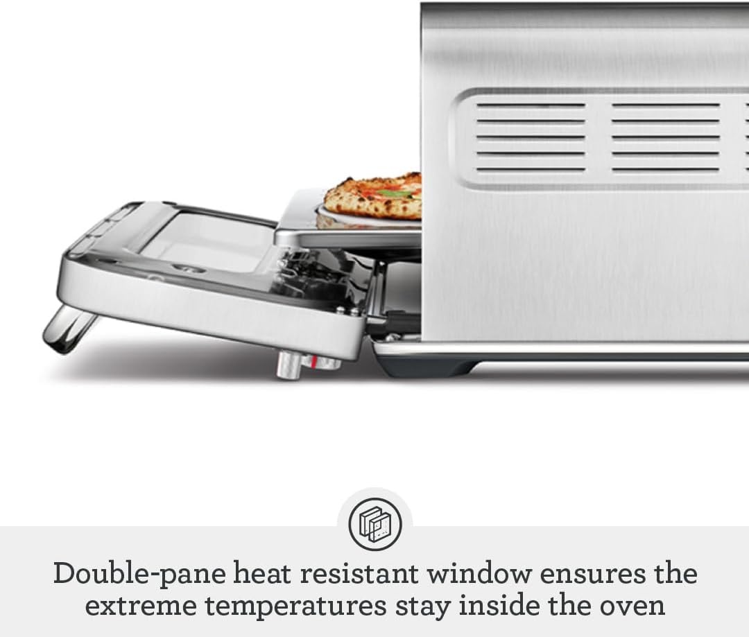 image:imageBreville BPZ820BSS Smart Oven Pizzaiolo Countertop Pizza Maker Brushed Stainless SteelBrushed Stainless Steel
