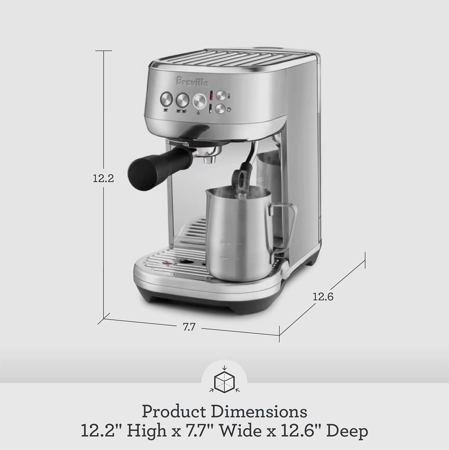 image:imageBreville Bambino Plus Espresso Machine BES500BSS Brushed Stainless SteelOlive Tapenade