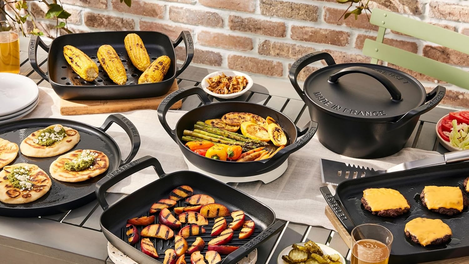 image:imageLe Creuset Alpine Outdoor Collection Enameled Cast Iron Pizza Pan 15Dutch Oven