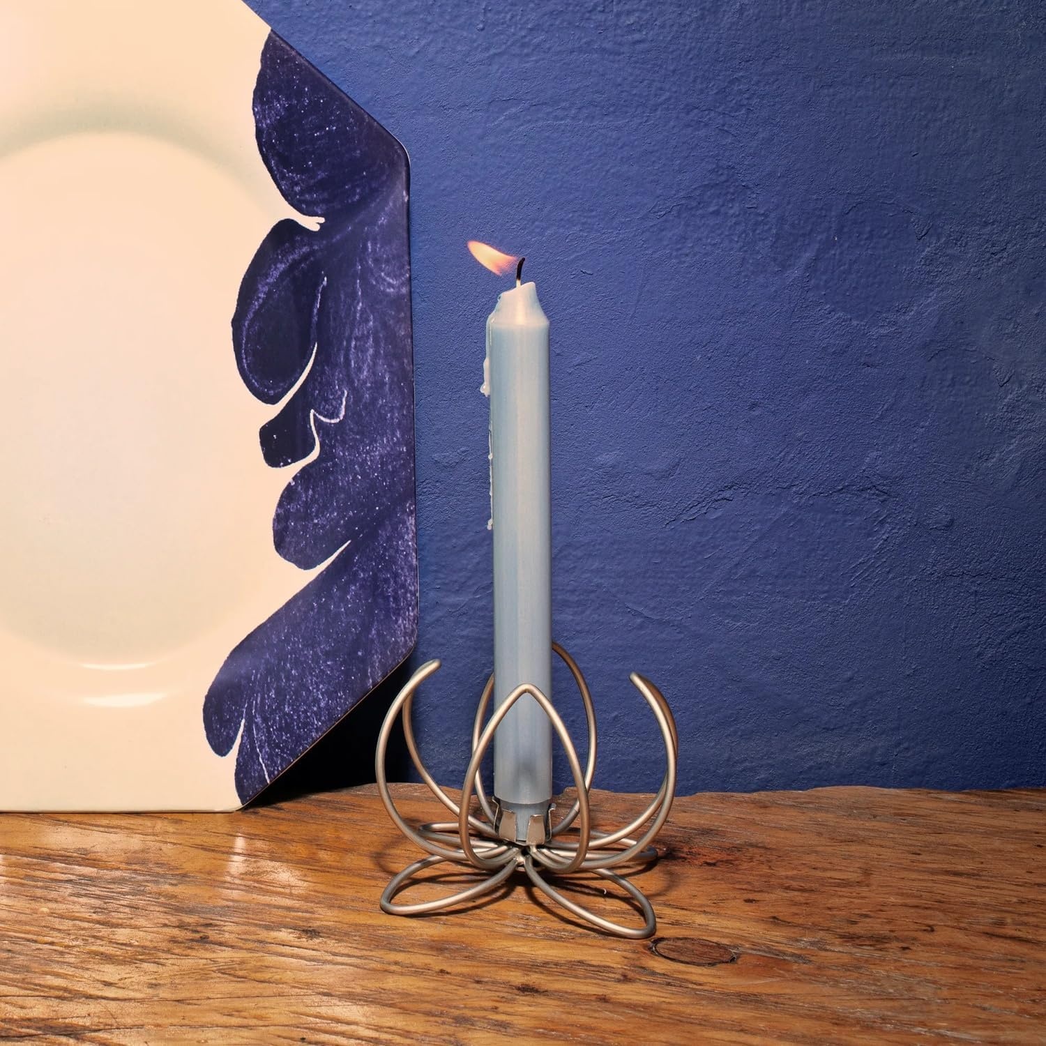 image:imageMariana Velsquez x Sur La Table Floral Taper Holder Silver