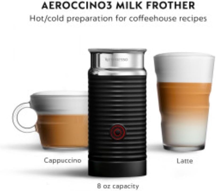 image:imageNespresso Vertuo Coffee and Espresso Maker by Breville Chrome with Aeroccino Milk FrotherChrome