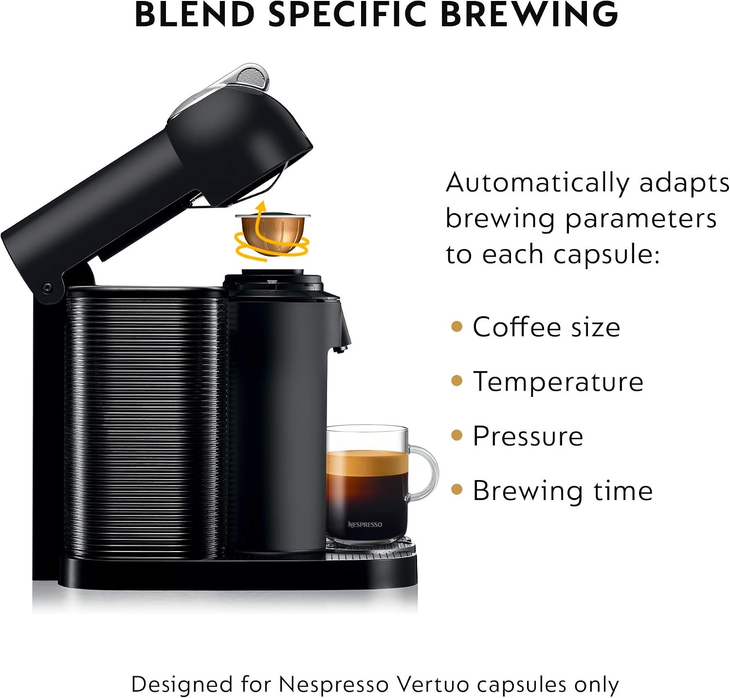 image:imageNespresso Vertuo Coffee and Espresso Maker by Breville Chrome with Aeroccino Milk FrotherMatte Black