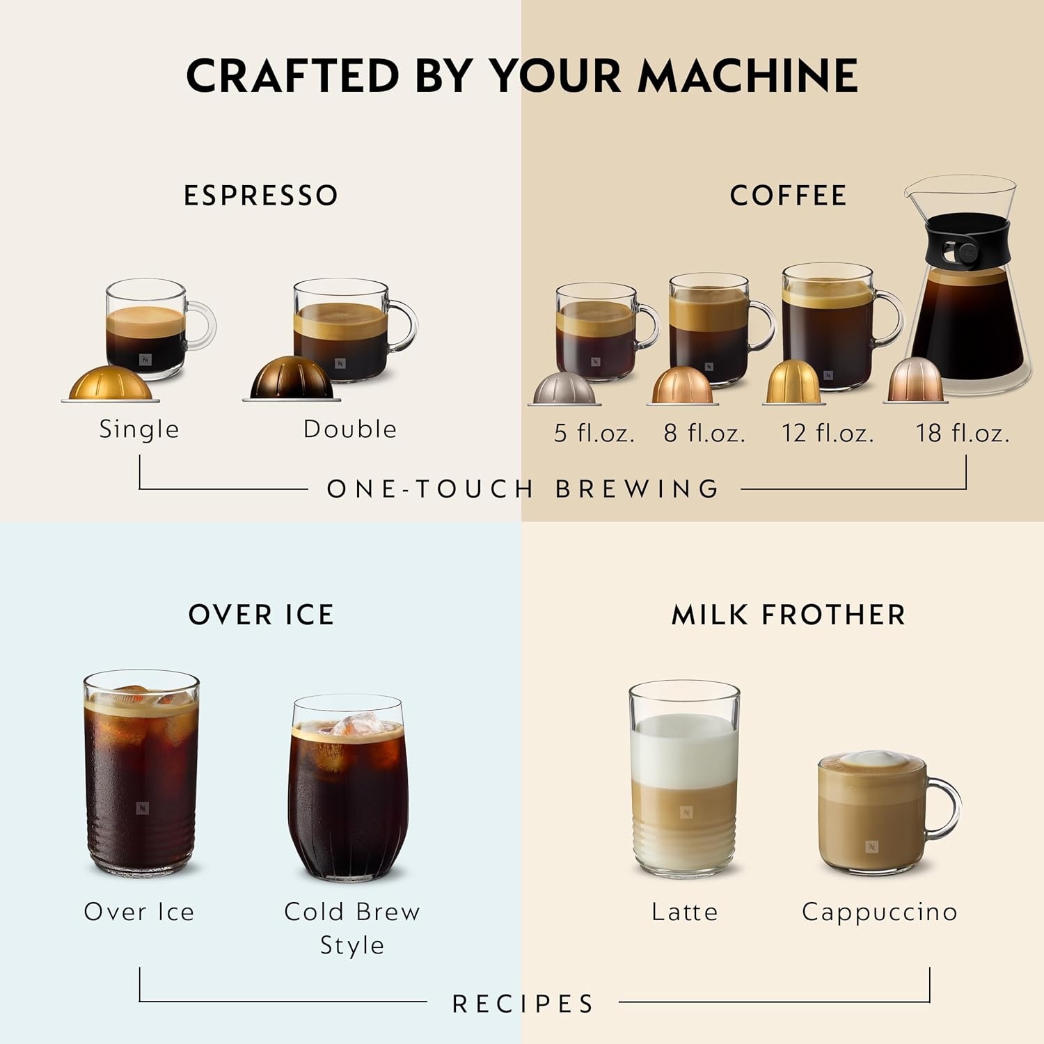 image:imageNespresso Vertuo Next Deluxe Coffee and Espresso Maker Pure Chrome with Aeroccino Milk Frother11 liter BlackDark ChromeBlack