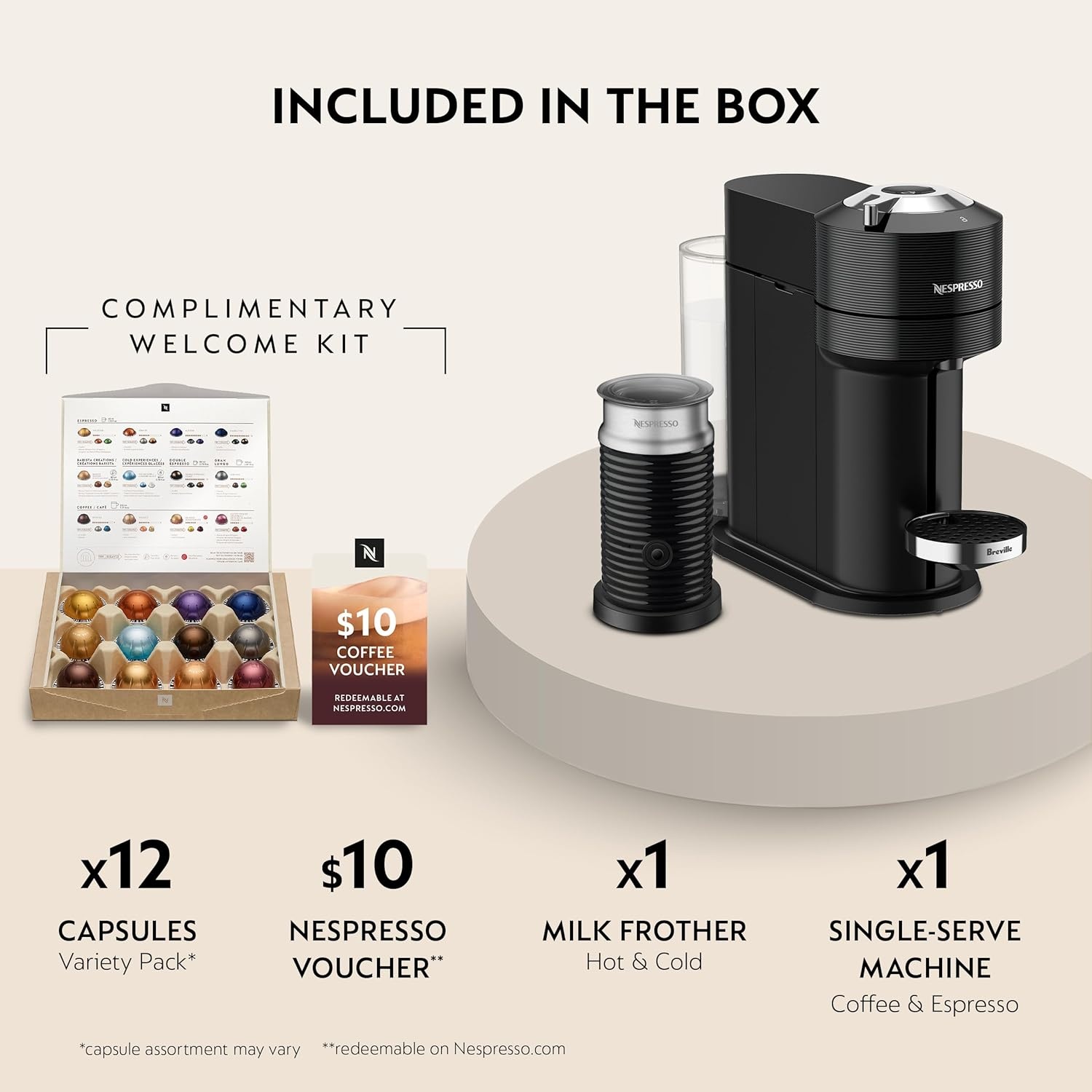 image:imageNespresso Vertuo Next Deluxe Coffee and Espresso Maker Pure Chrome with Aeroccino Milk Frother11 liter BlackDark ChromeBlack