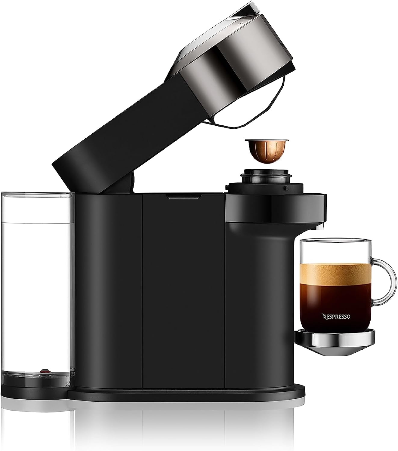 image:imageNespresso Vertuo Next Deluxe Coffee and Espresso Maker Pure Chrome with Aeroccino Milk Frother11 liter BlackDark ChromeChrome