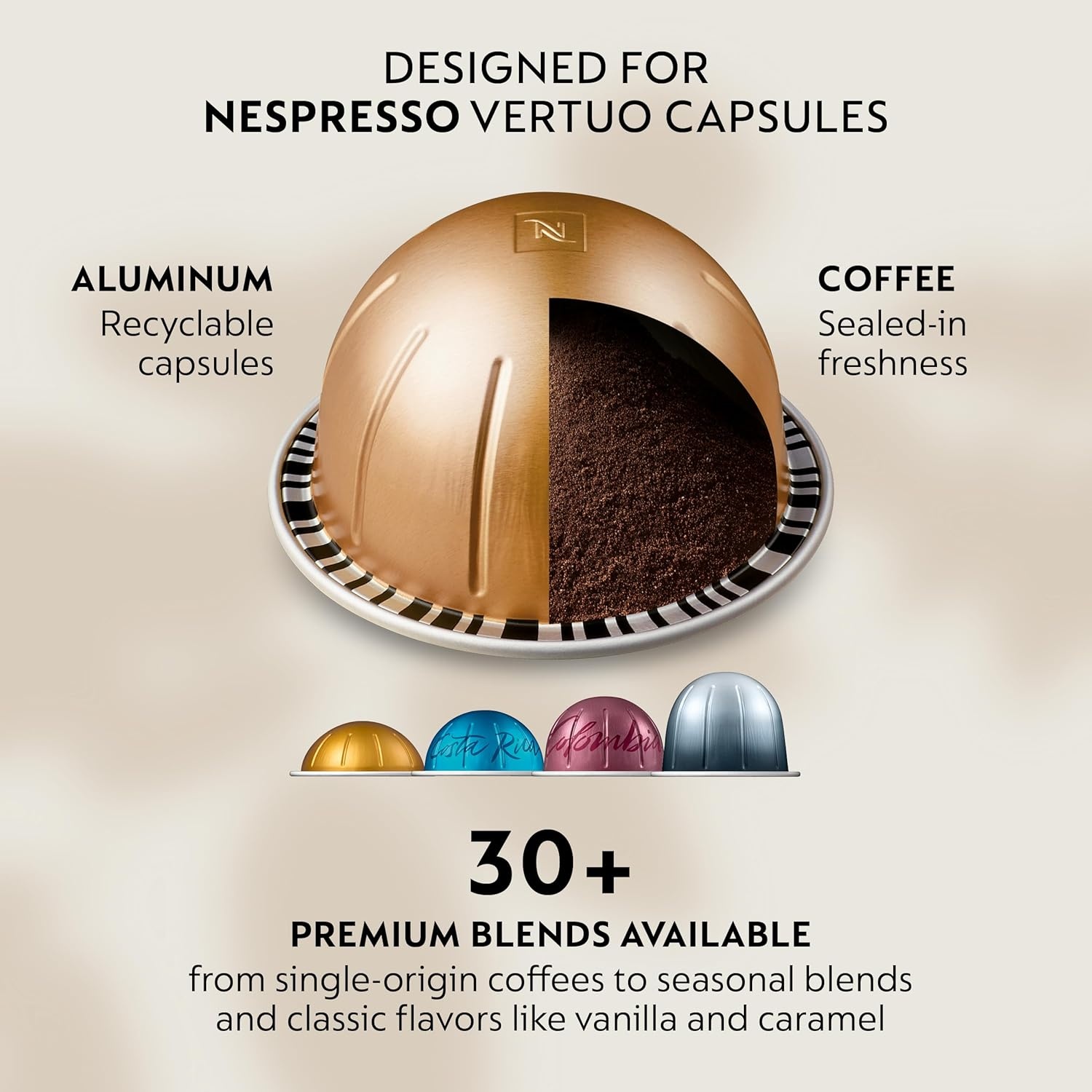 image:imageNespresso Vertuo Next Deluxe Coffee and Espresso Maker Pure Chrome with Aeroccino Milk Frother11 liter BlackDark ChromeChrome