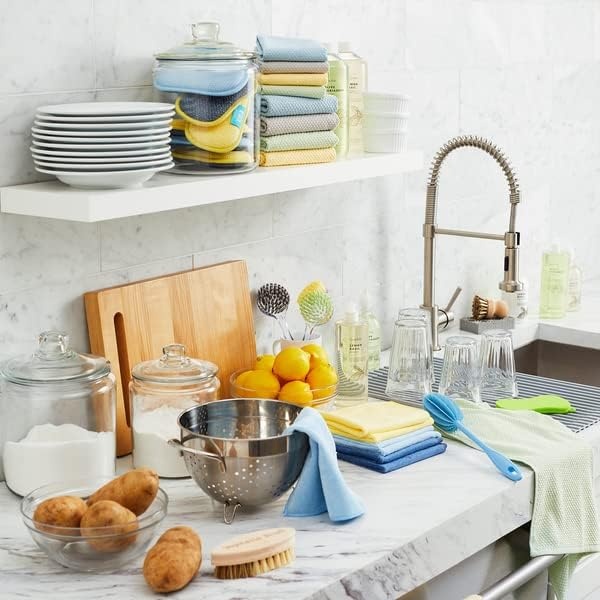 image:imageSur La Table 3in1 Silicone Scrubber Sponge Navy