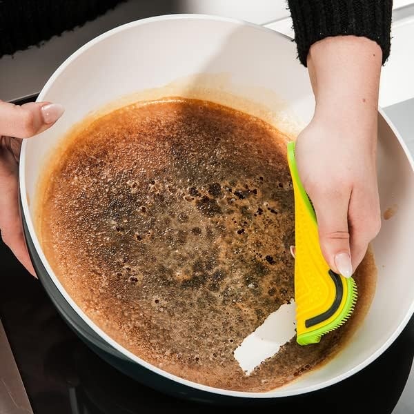 image:imageSur La Table 3in1 Silicone Scrubber Sponge Sky