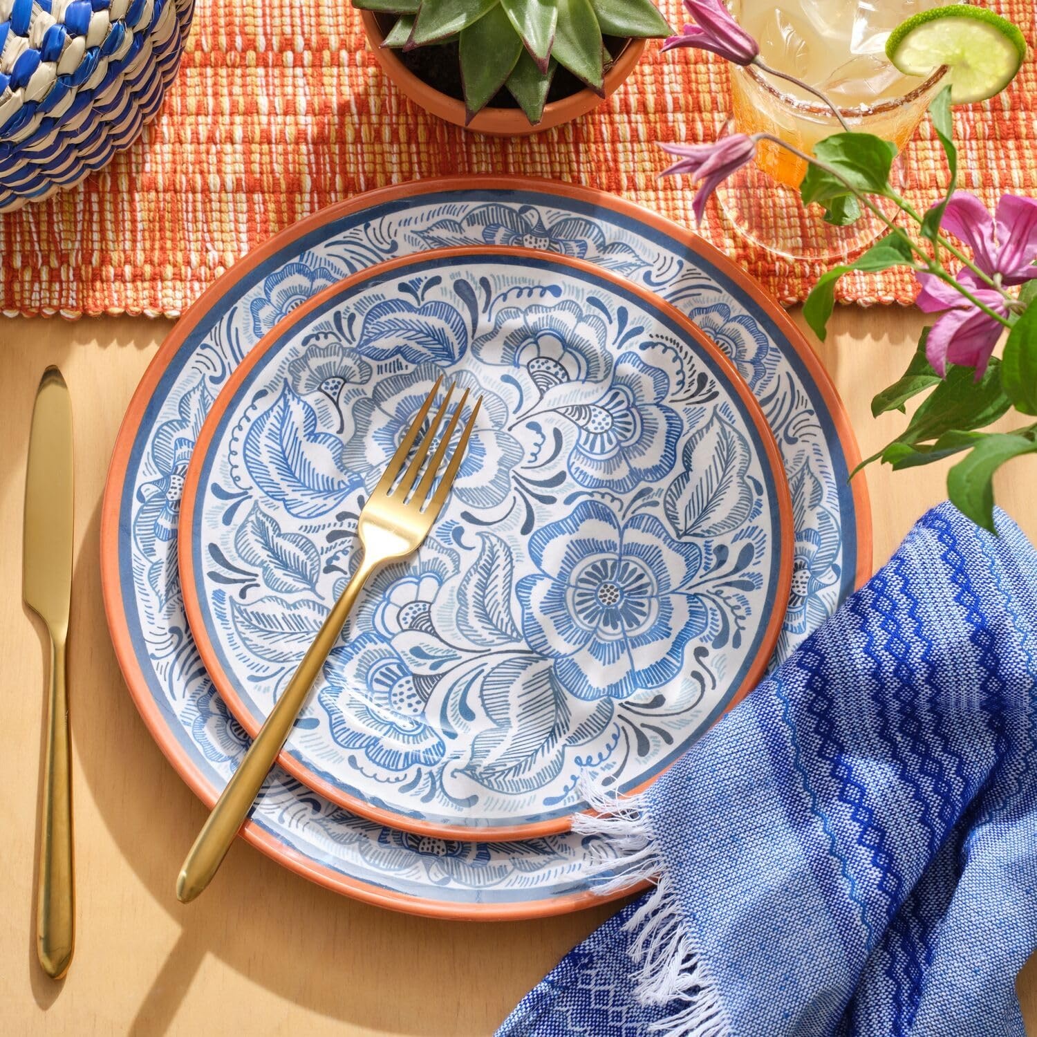 image:imageSur La Table Azul Melamine Dinner Plate Blue