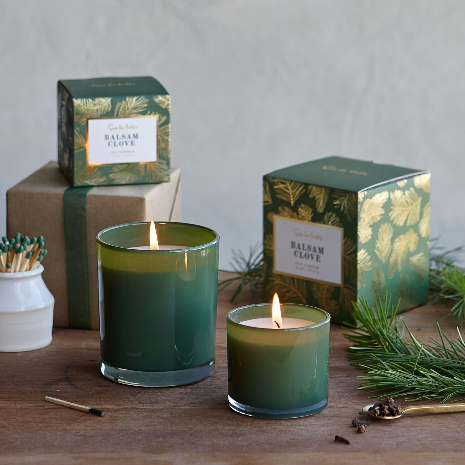 image:imageSur La Table Balsam Clove Candle Green