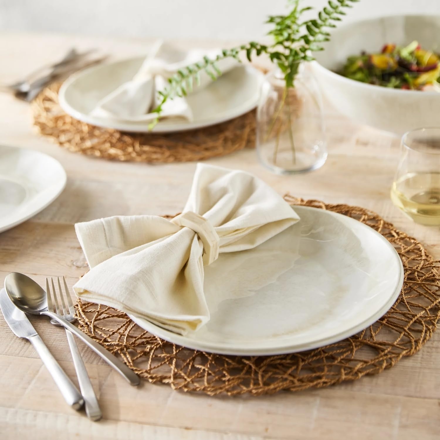 image:imageSur La Table Chambray Napkins Set of 6 IndigoWhite