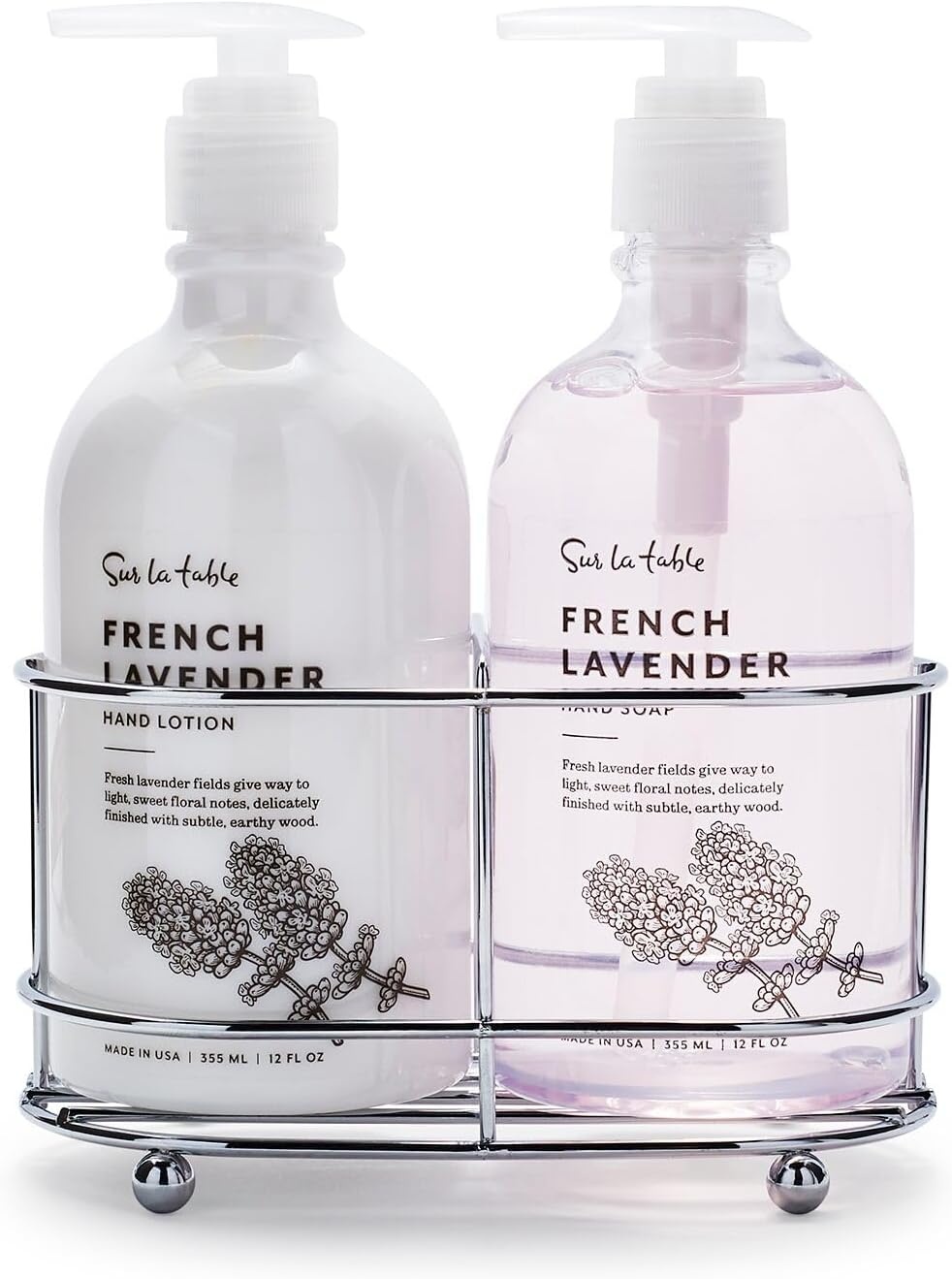image:imageSur La Table Hand Soap amp Lotion Caddy Set 12 oz Olive Coriander
