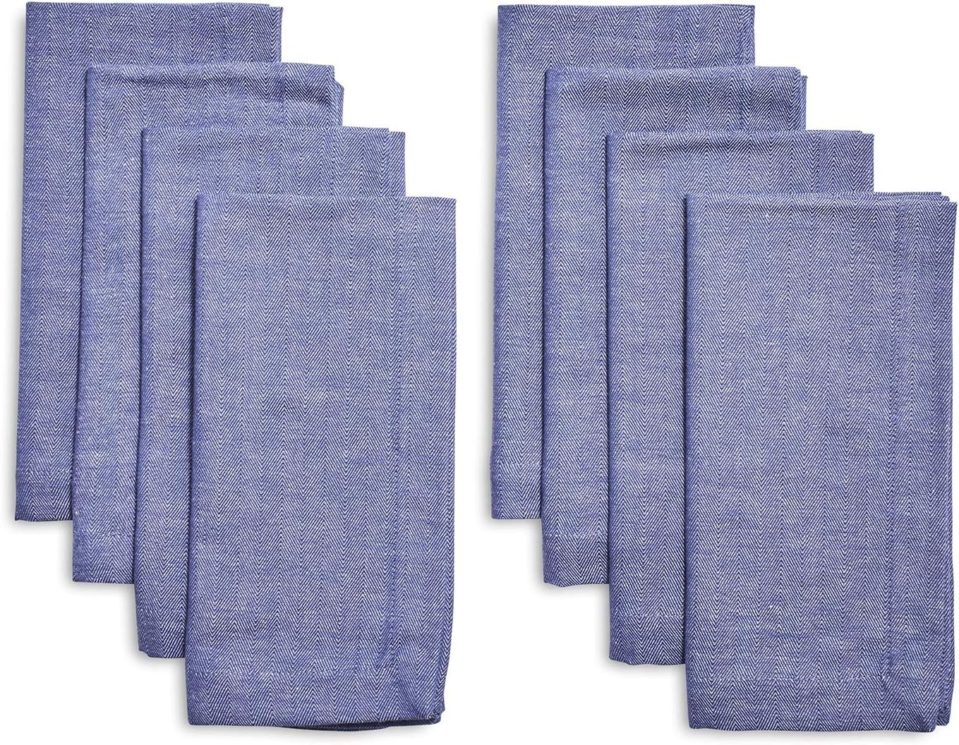 image:imageSur La Table Herringbone Napkins Set of 8 White