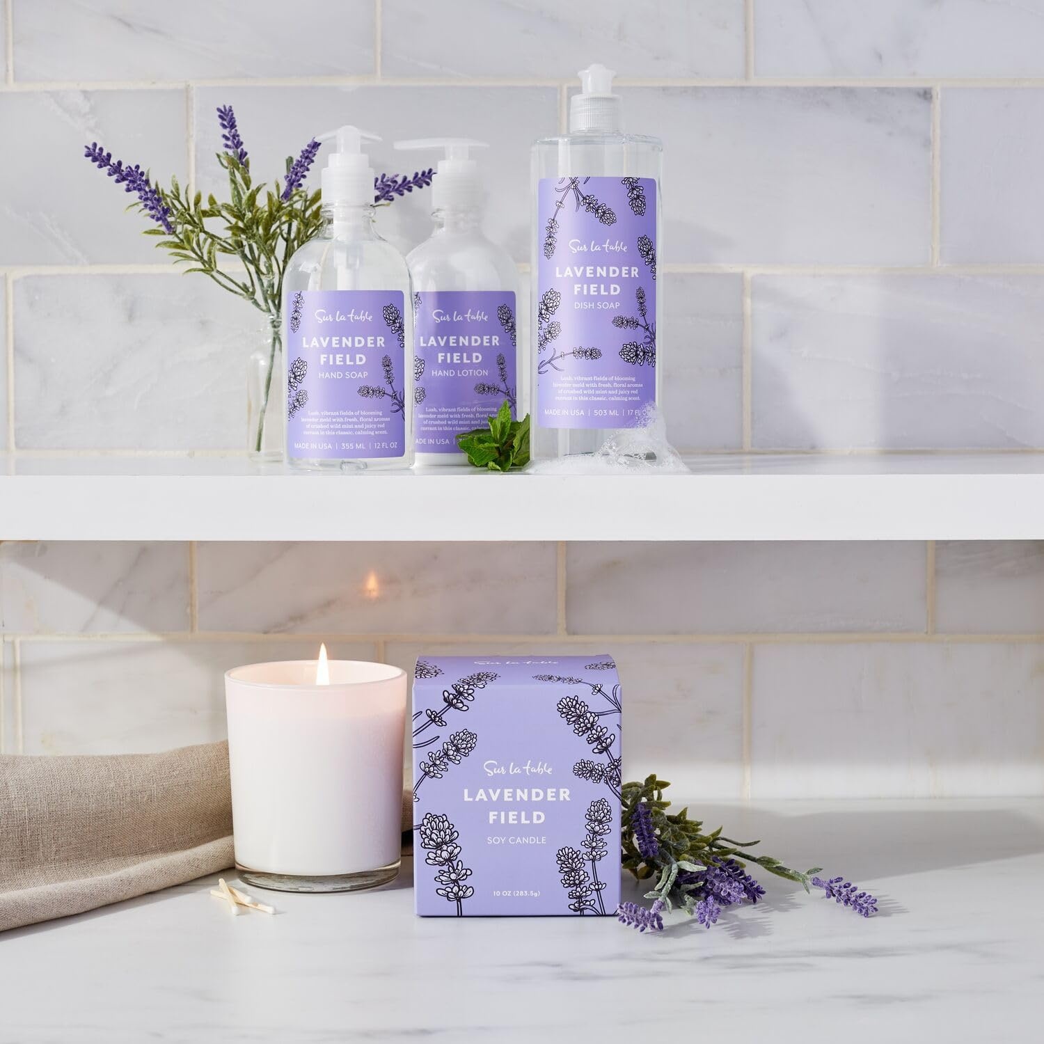 image:imageSur La Table Lavender Field Candle White