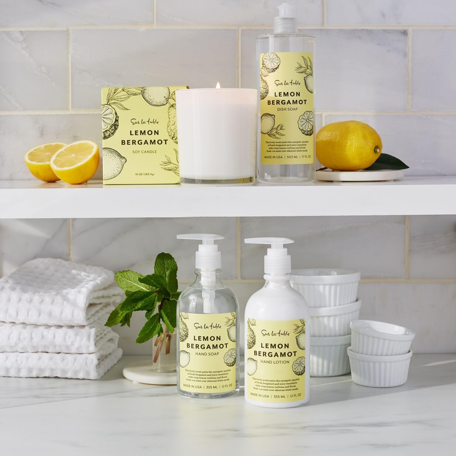 image:imageSur La Table Lemon Bergamot Soap amp Lotion Caddy Set