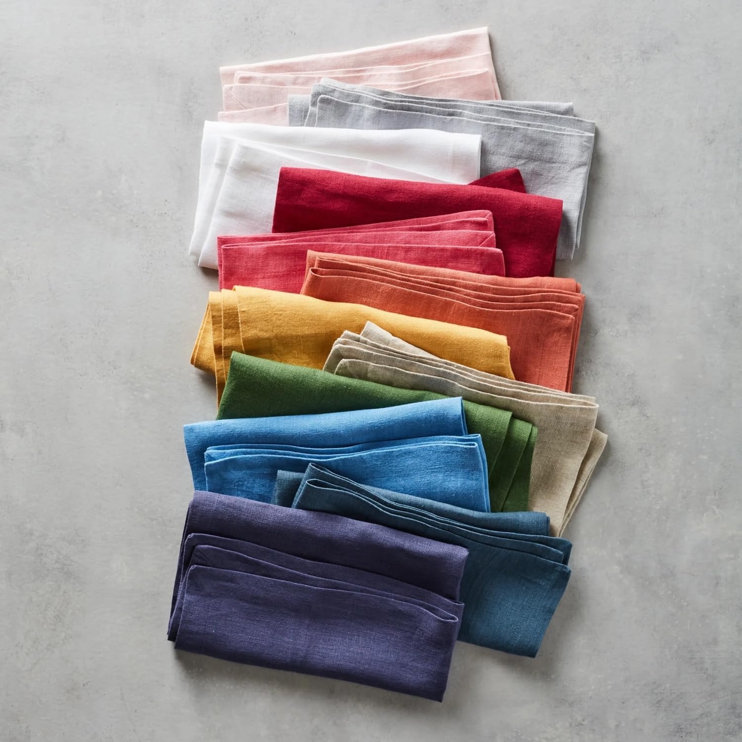 image:imageSur La Table Linen Napkins Set of 4 BlueOrange