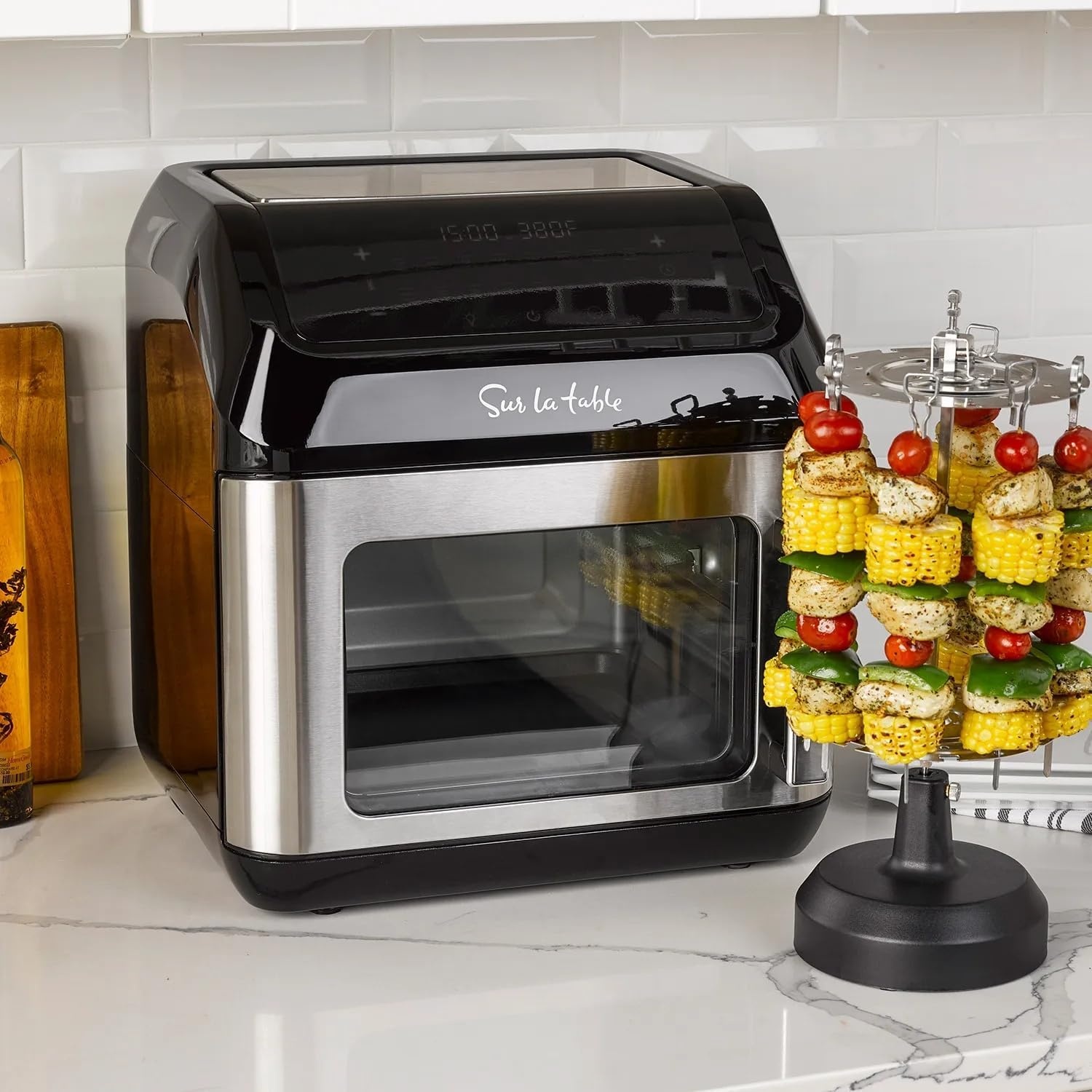 image:imageSur La Table MultiFunction Air Fryer Left Hinge Door 8in1 Cooking Functions Fits a Whole Chicken 13 Qt