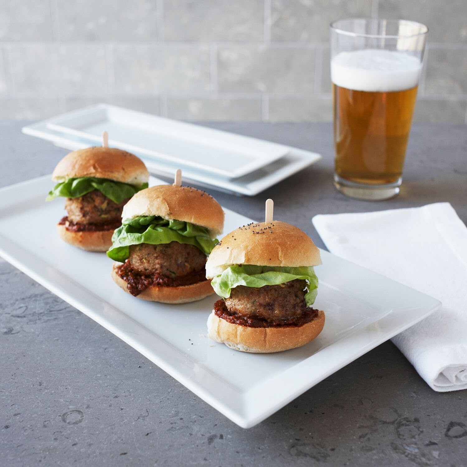 image:imageSur La Table Porcelain Platter Set of 3 Classic White Serving Trays in 15 125 amp 10 Sizes Oven Microwave Freezer amp Dishwasher