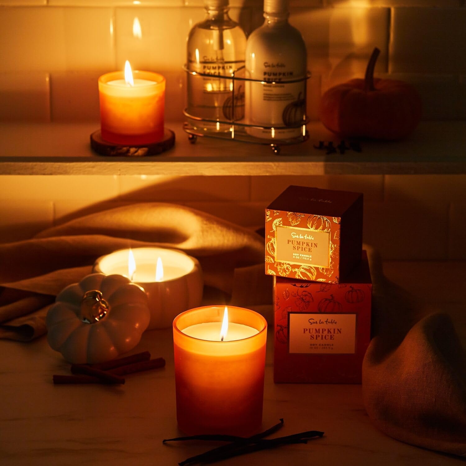 image:imageSur La Table Pumpkin Spice Candle Orange