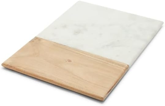 image:imageSur La Table Rectangular Marble and Acacia Wood Serving Board White