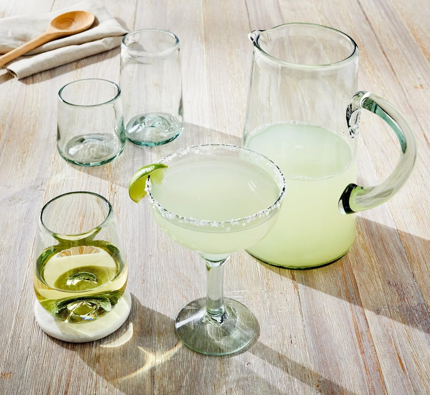 image:imageSur La Table Recycled Green Highball Glass Clear