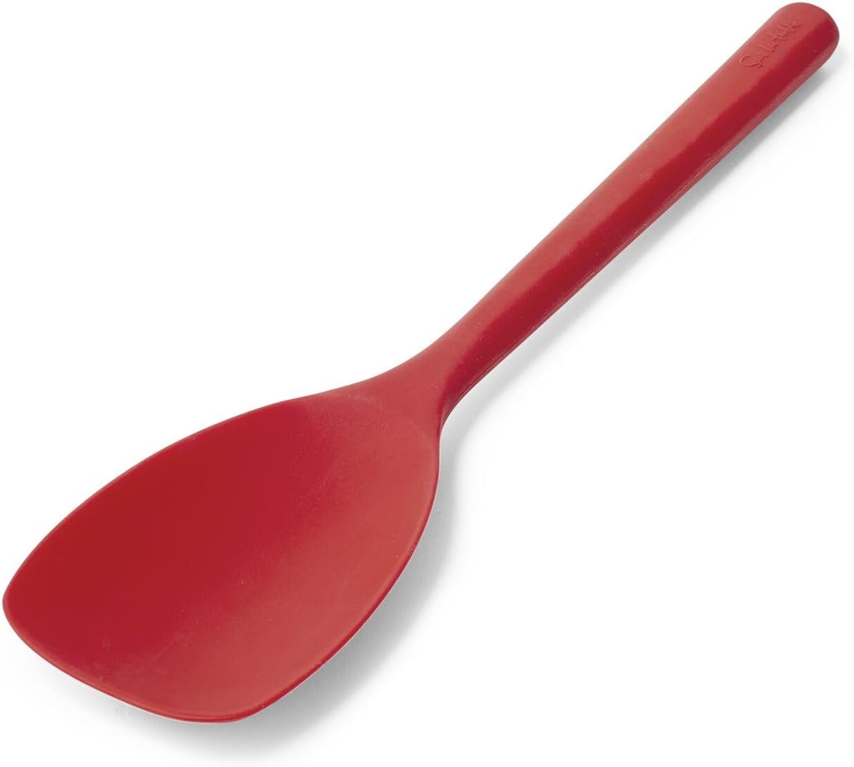 image:imageSur La Table Silicone Saut Spoon Gray HeatResistant Silicone Spoon for Stirring Folding and Serving in Nonstick CookwareGray