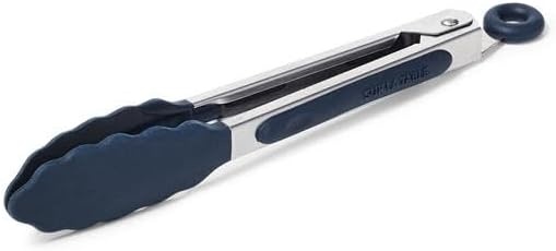 image:imageSur La Table SiliconeTipped Tongs 7 in Gray Compact Nonstick Tongs for Precision Plating and Small Plate Service 7 inBlack
