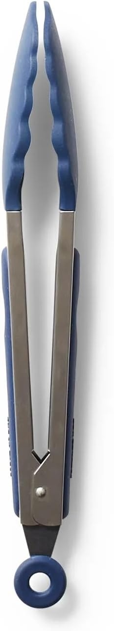 image:imageSur La Table SiliconeTipped Tongs 9 in Gray MidSize Nonstick Tongs for Everyday Stovetop Oven and Serving Tasks 9 inNavy