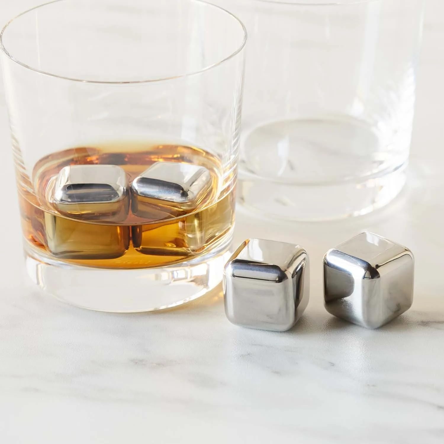 image:imageSur La Table Stainless Steel Chilling Cubes Set of 4 Silver