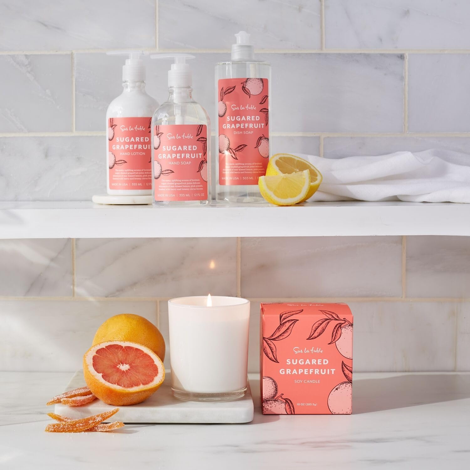 image:imageSur La Table Sugared Grapefruit Candle White