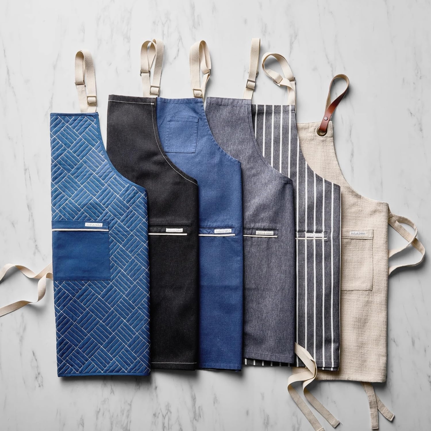 image:imageSur La Table The Patissier Signature Apron Professional FullCoverage French PastryStyle Apron with Pockets and Adjustable Ties