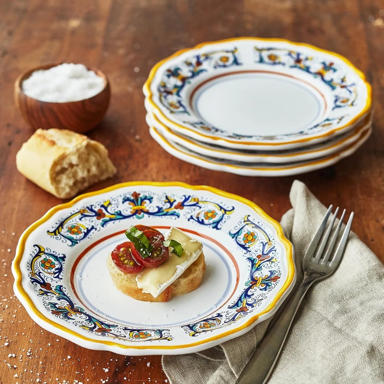 image:imageSur La Table White Pasta Bowl WideRim Stoneware for Hearty Servings Salads Grain Bowls and Soup Service