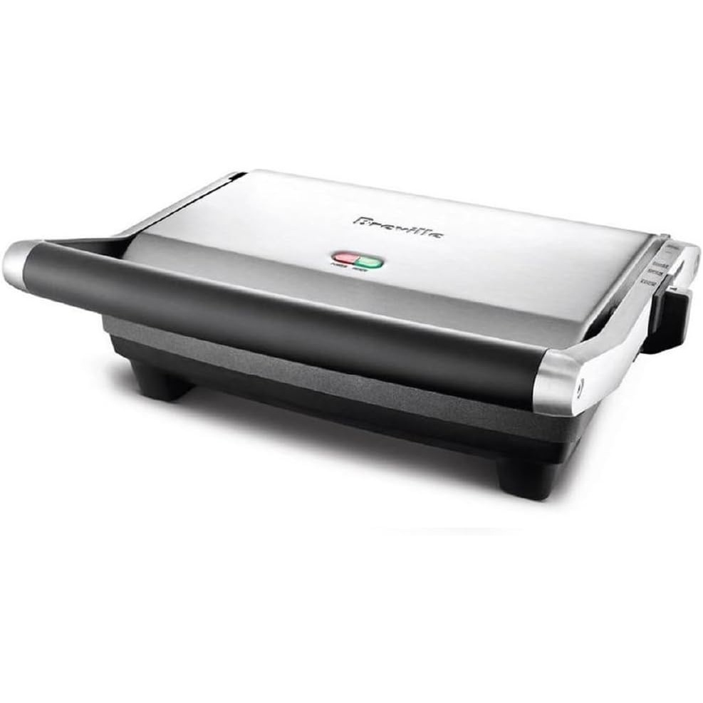 image:imageBreville BSG520XL Panini Duo Nonstick Sandwich Maker Press 2 Slice Brushed Stainless Steel