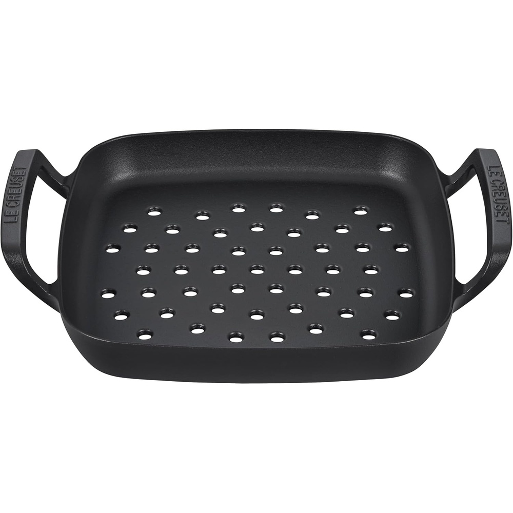 image:imageLe Creuset Alpine Outdoor Collection Enameled Cast Iron Pizza Pan 15Grill Basket