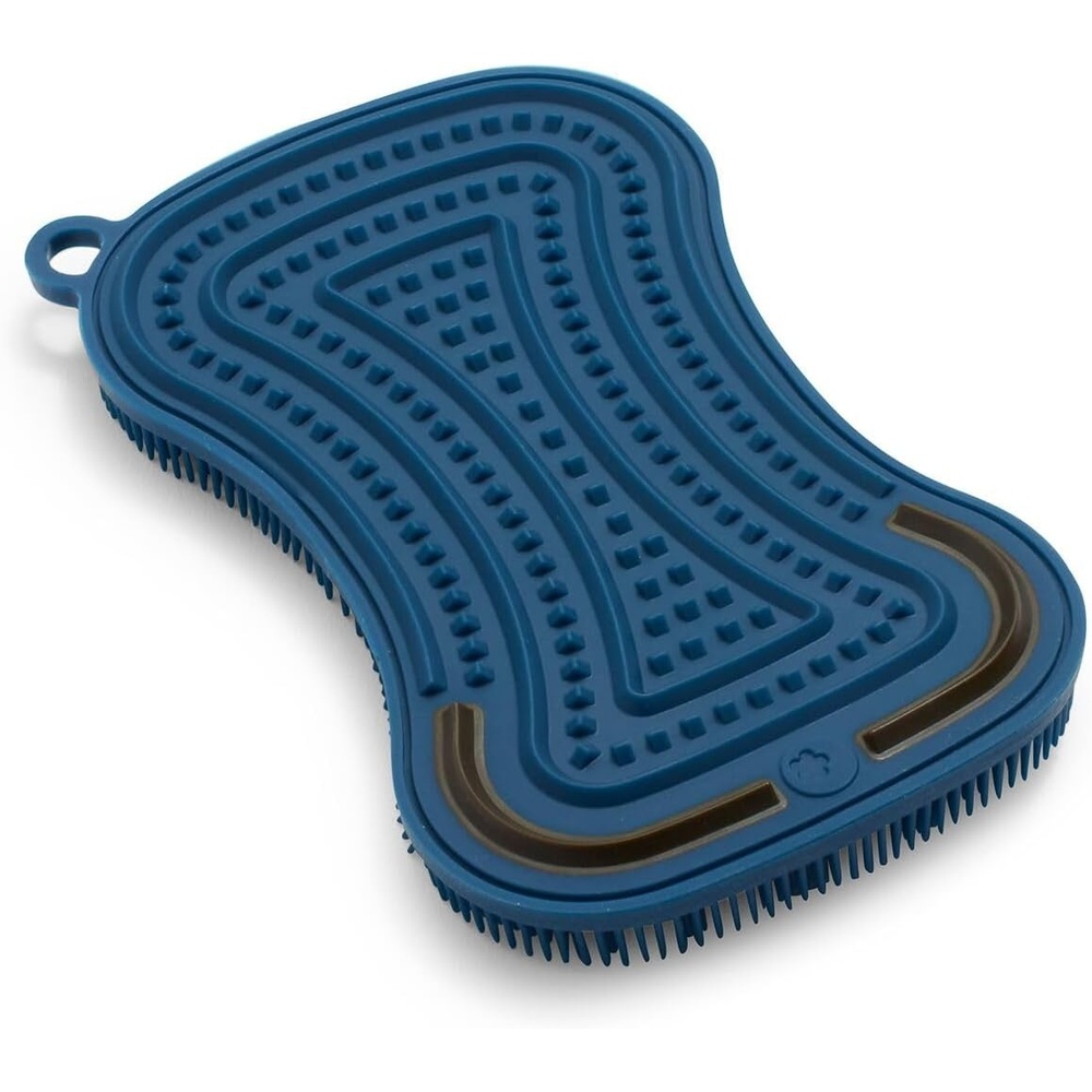 image:imageSur La Table 3in1 Silicone Scrubber Sponge Navy