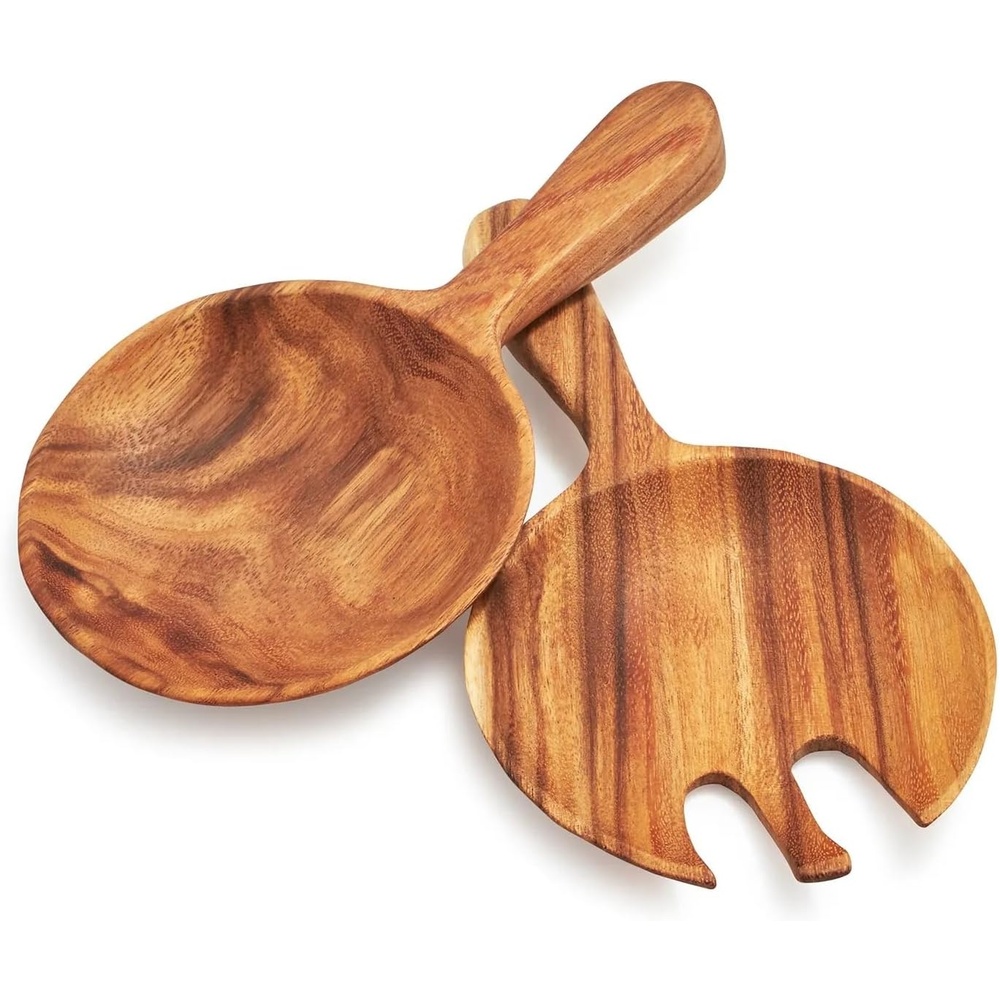 image:imageSur La Table Acacia Servers Set of 2 Tan
