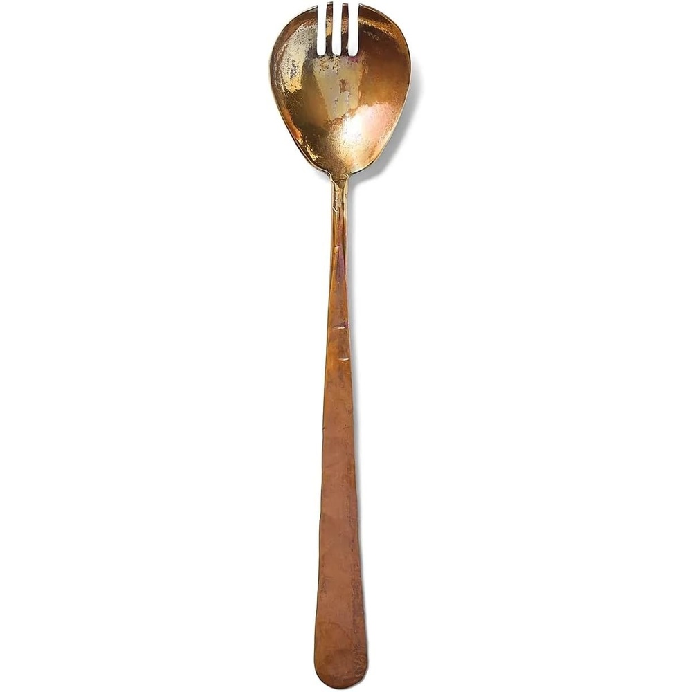 image:imageSur La Table Copper Serving Fork Warm CopperFinish Serving Fork for Elegant Table Carving and Serving