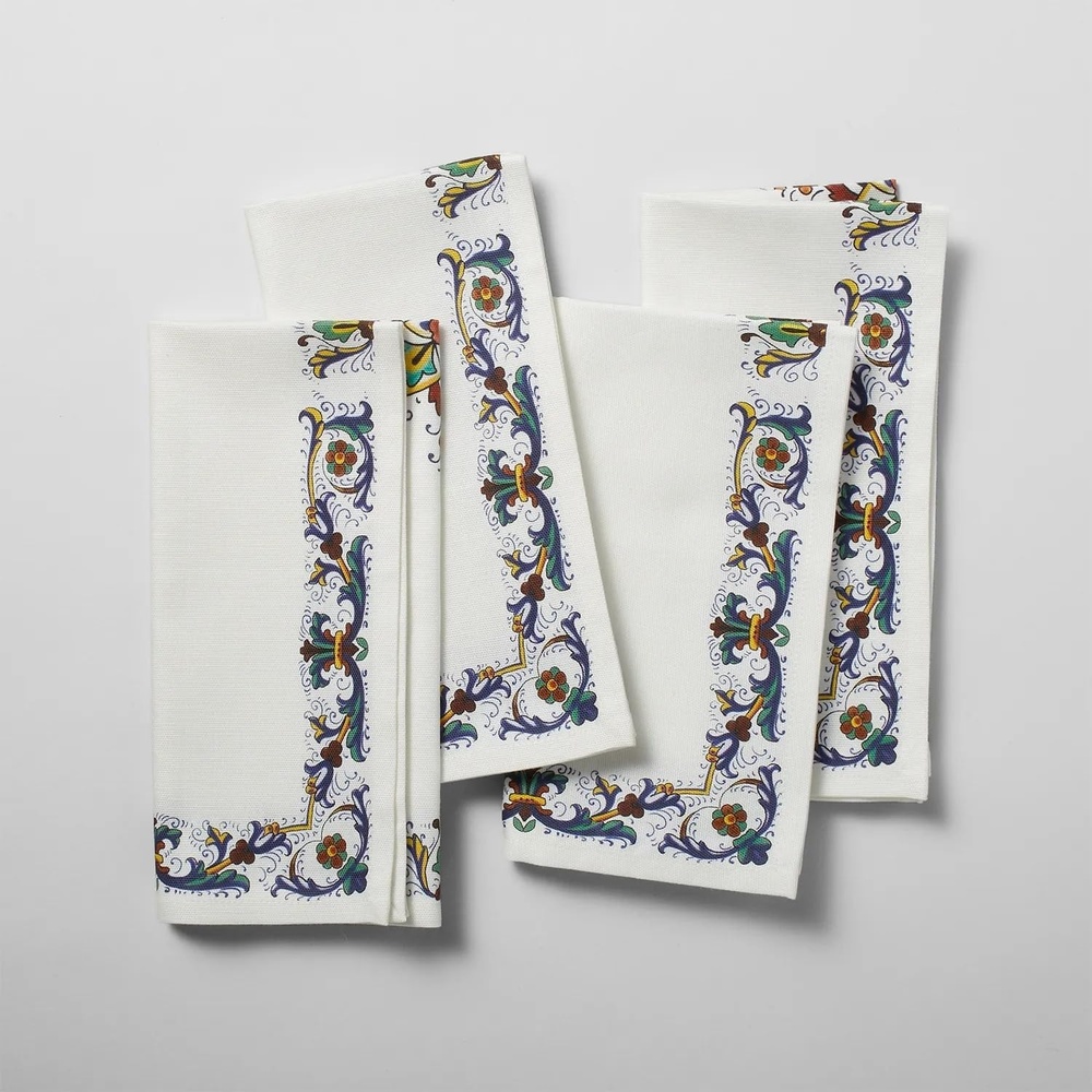 image:imageSur La Table Deruta Napkins Set of 4 White