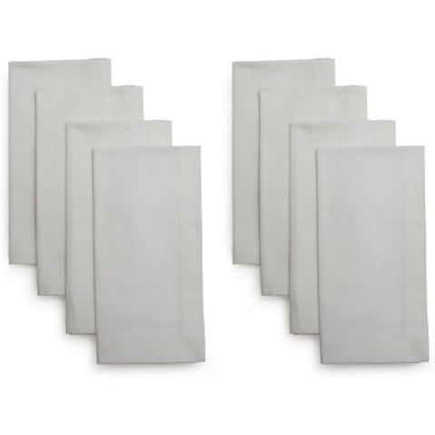image:imageSur La Table Herringbone Napkins Set of 8 White
