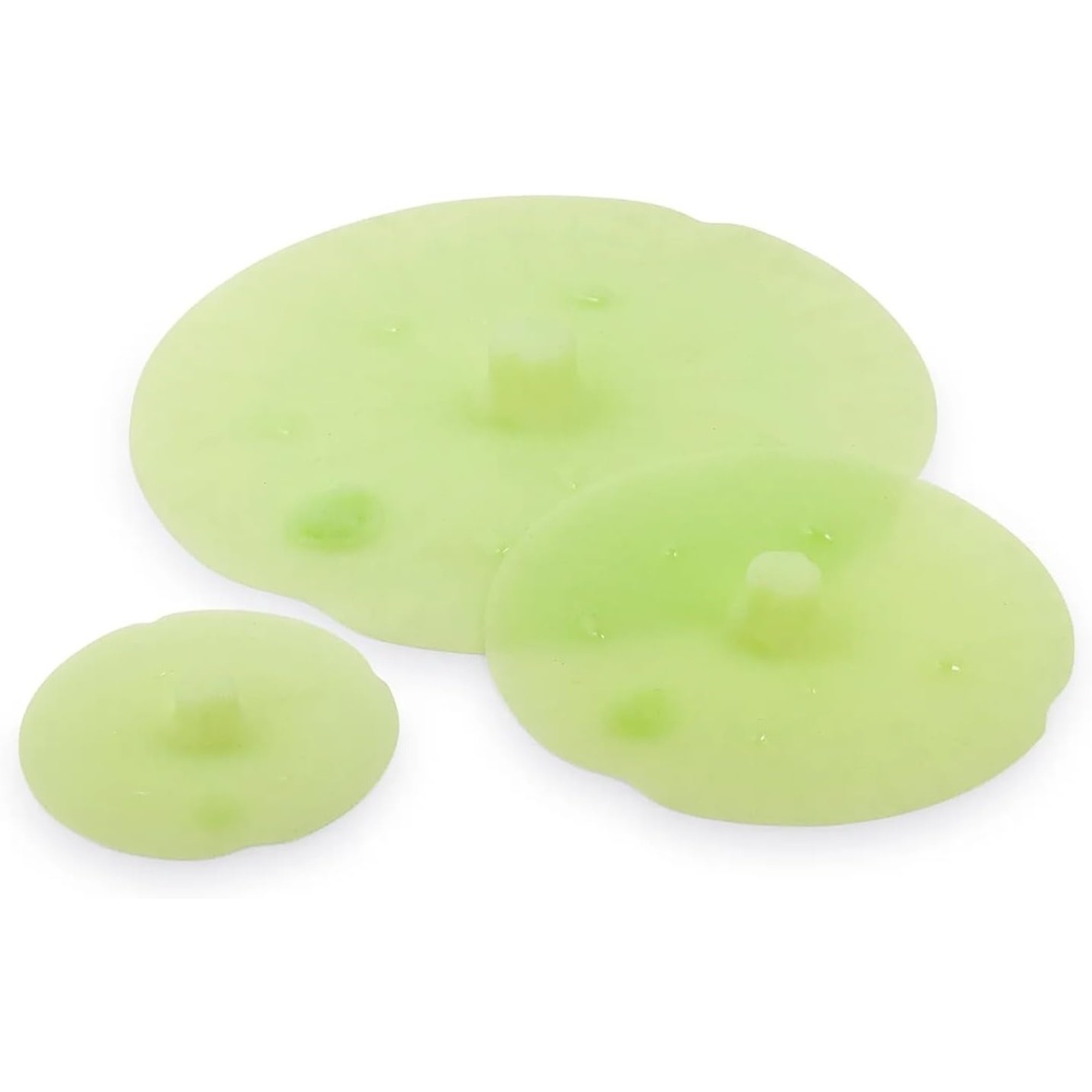 image:imageSur La Table Lilly Pad Silicone Suction Lid Set 3Piece Airtight Silicone Covers for Bowls Pots and Cans in Multiple Sizes Set of 3