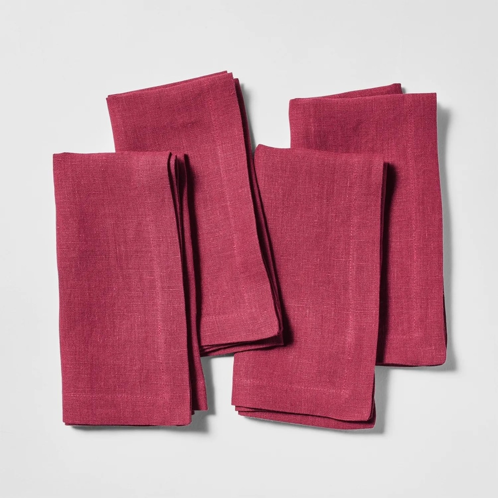 image:imageSur La Table Linen Napkins Set of 4 BlueBordeaux