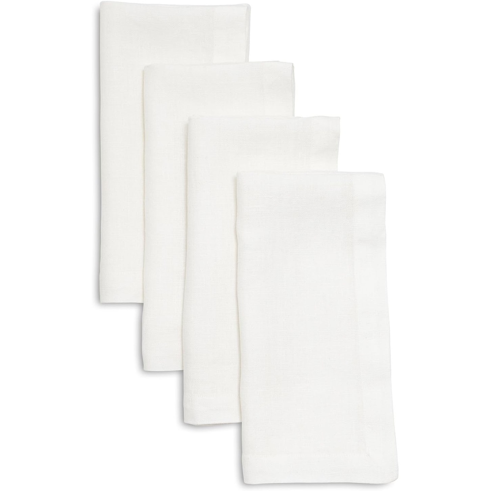 image:imageSur La Table Linen Napkins Set of 4 BlueWhite