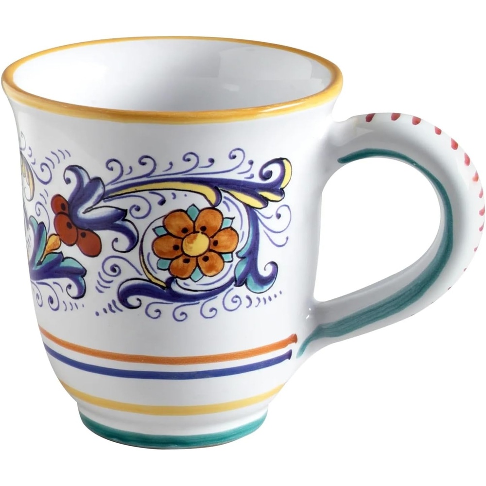image:imageSur La Table Nova Deruta HandPainted Ceramic Mug 16 oz Colorful Italian Coffee amp Tea Cup RenaissanceInspired Design Made in Italy