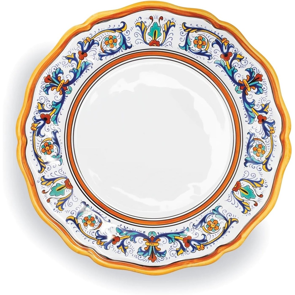 image:imageSur La Table Nova Deruta Handcrafted Dinner Plate  1075 ItalianMade Earthenware HandPainted RenaissanceInspired Design Vibrant Everyday amp Special Occasion Tableware