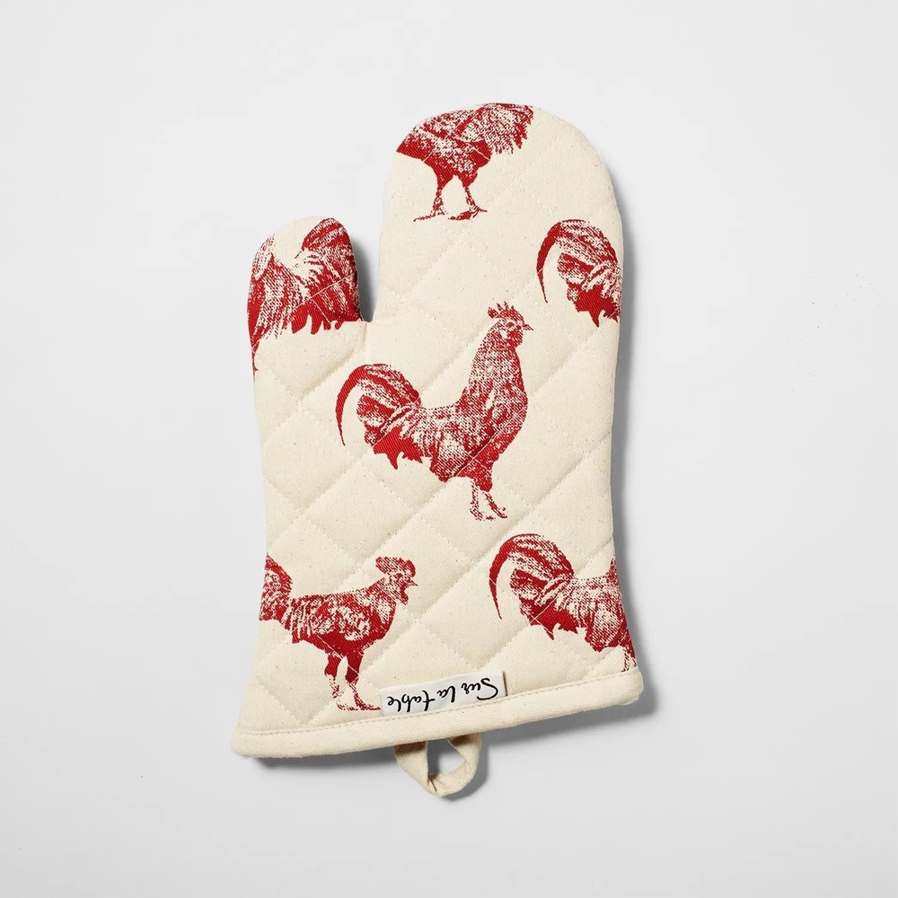 image:imageSur La Table Rooster Oven Mitt Red