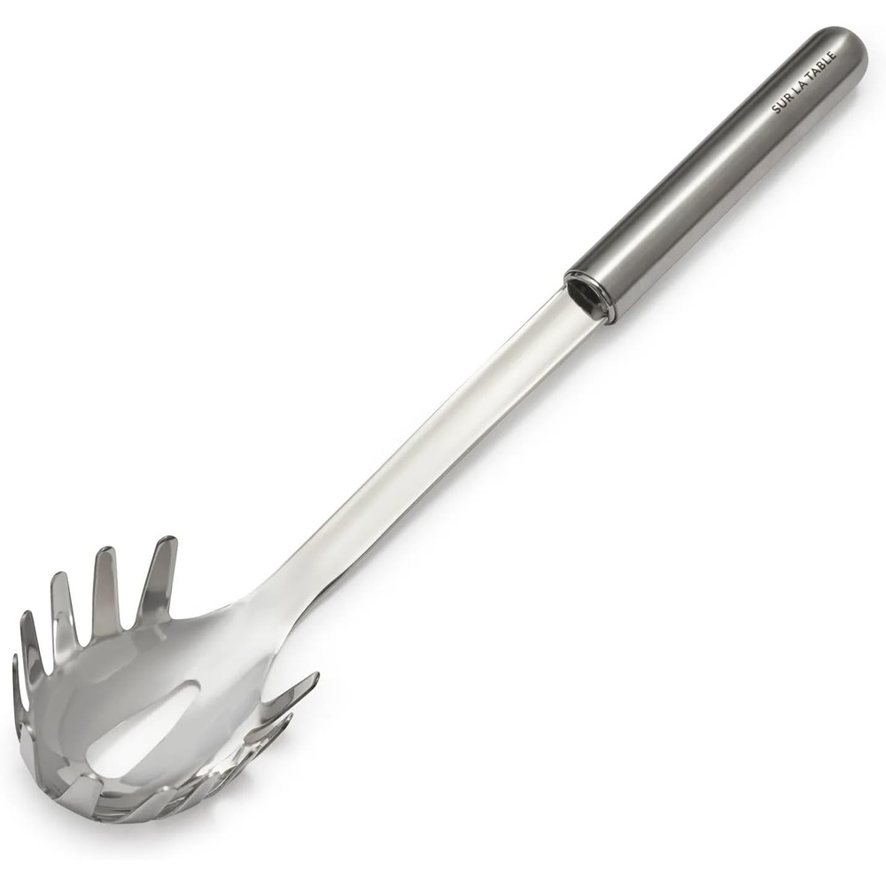 image:imageSur La Table Stainless Steel Pasta Fork Professional Stainless Pasta Fork for Lifting Tossing and Serving Long Pasta