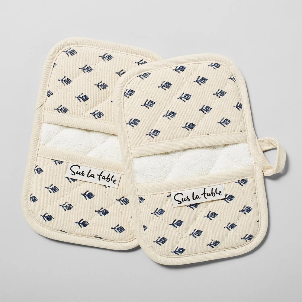 image:imageSur La Table Tulip Mini Mitts Set of 2 White