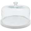 image:imageSur La Table 115 Glass Cloche with White Marble Base  Elegant Cake Pie amp Hors dOeuvres Server Doubles as Party Serving Board