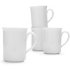 image:imageSur La Table Bistro Mugs Set of 4 White Set of 4 Classic White Porcelain Mugs for Everyday Coffee and Tea Service Set of 4